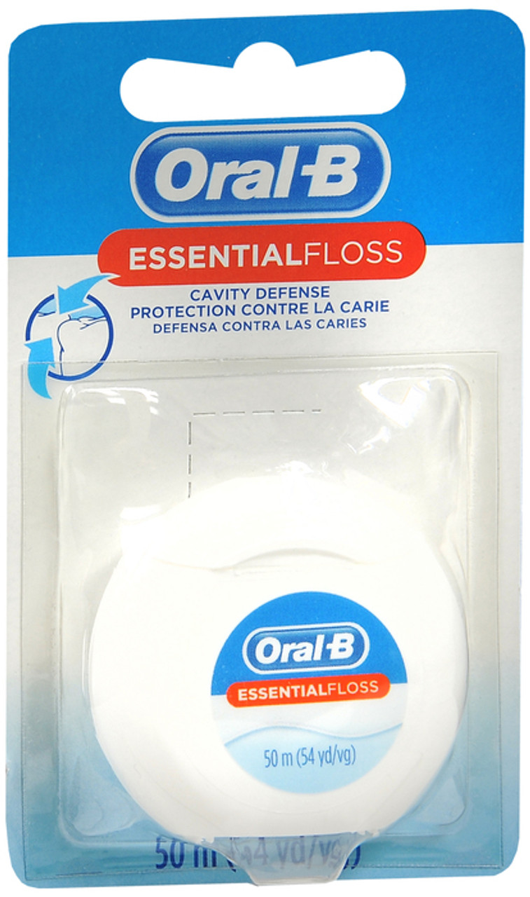 Oral-B Essential Floss Cavity Defense Dental Floss, 50 M