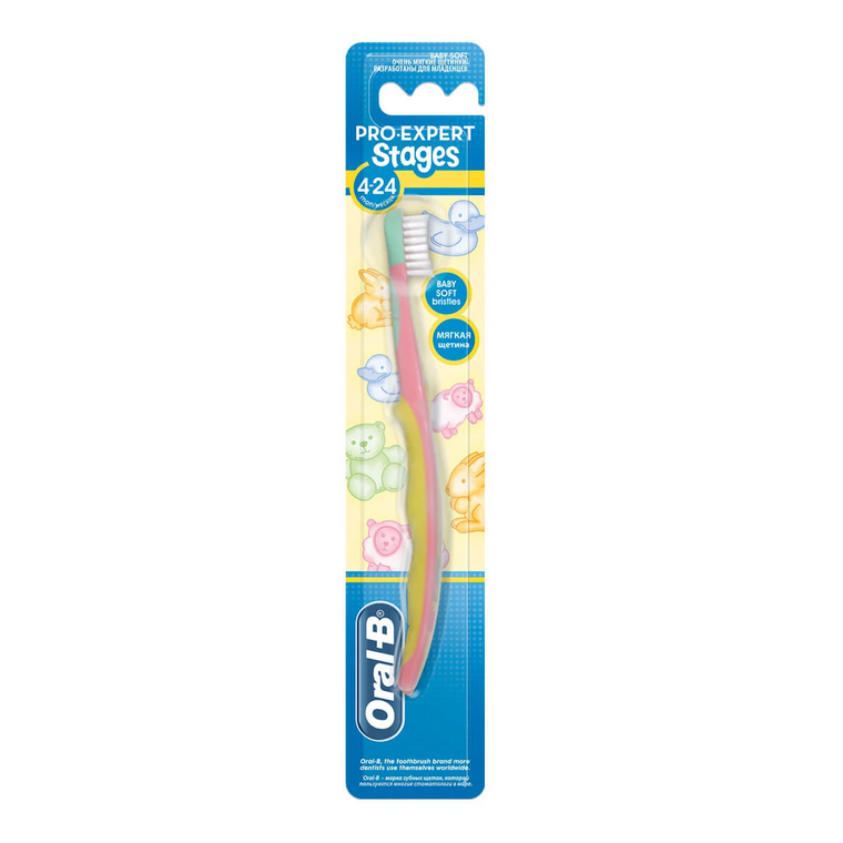 Oral-B Pro-Health Stages Toothbrush, Disney, Baby Soft, 4-24 Months