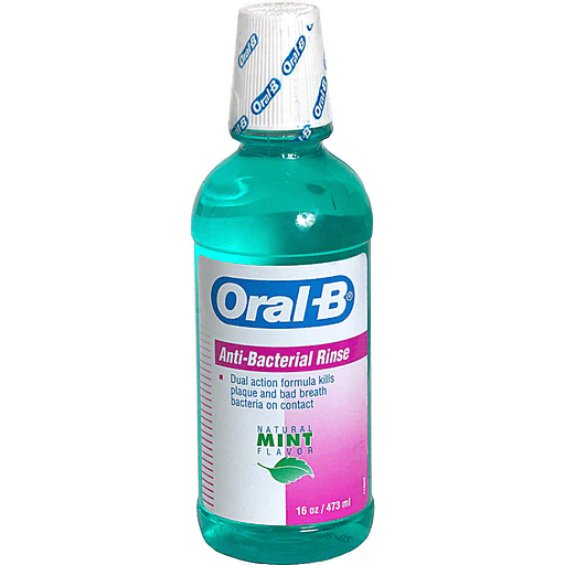 Oral B Anti Bacterial Rinse, Mint