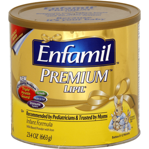 Enfamil Premium Lipil Infant Formula, Milk-Based Powder With Iron