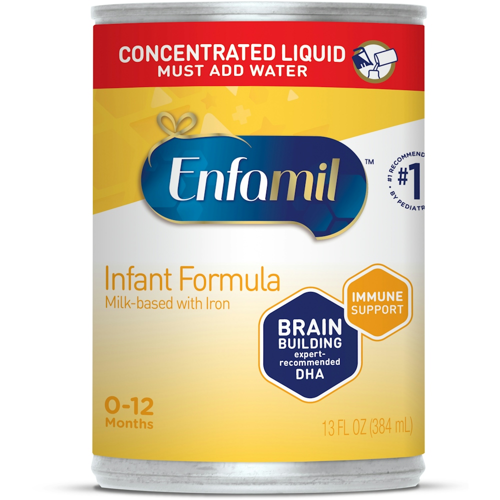 Enfamil Concentrated Liquid Infant Formula Milk Based W/ Iron 0-12 Months