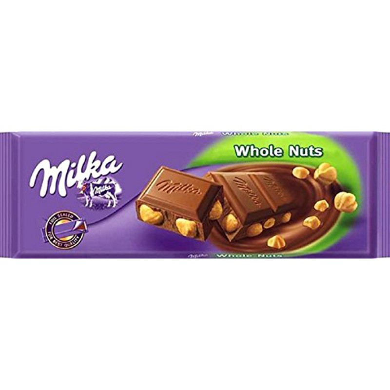 March Šokoladas MILKA Whole Hazelnut 100g