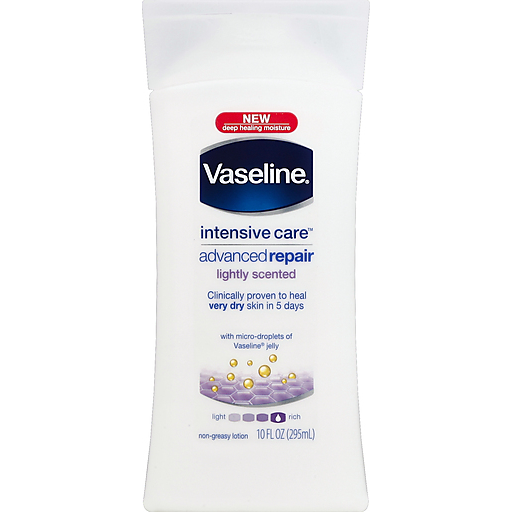Vaseline Intensive Care Lotion, Advanced Repair, Lightly Scented