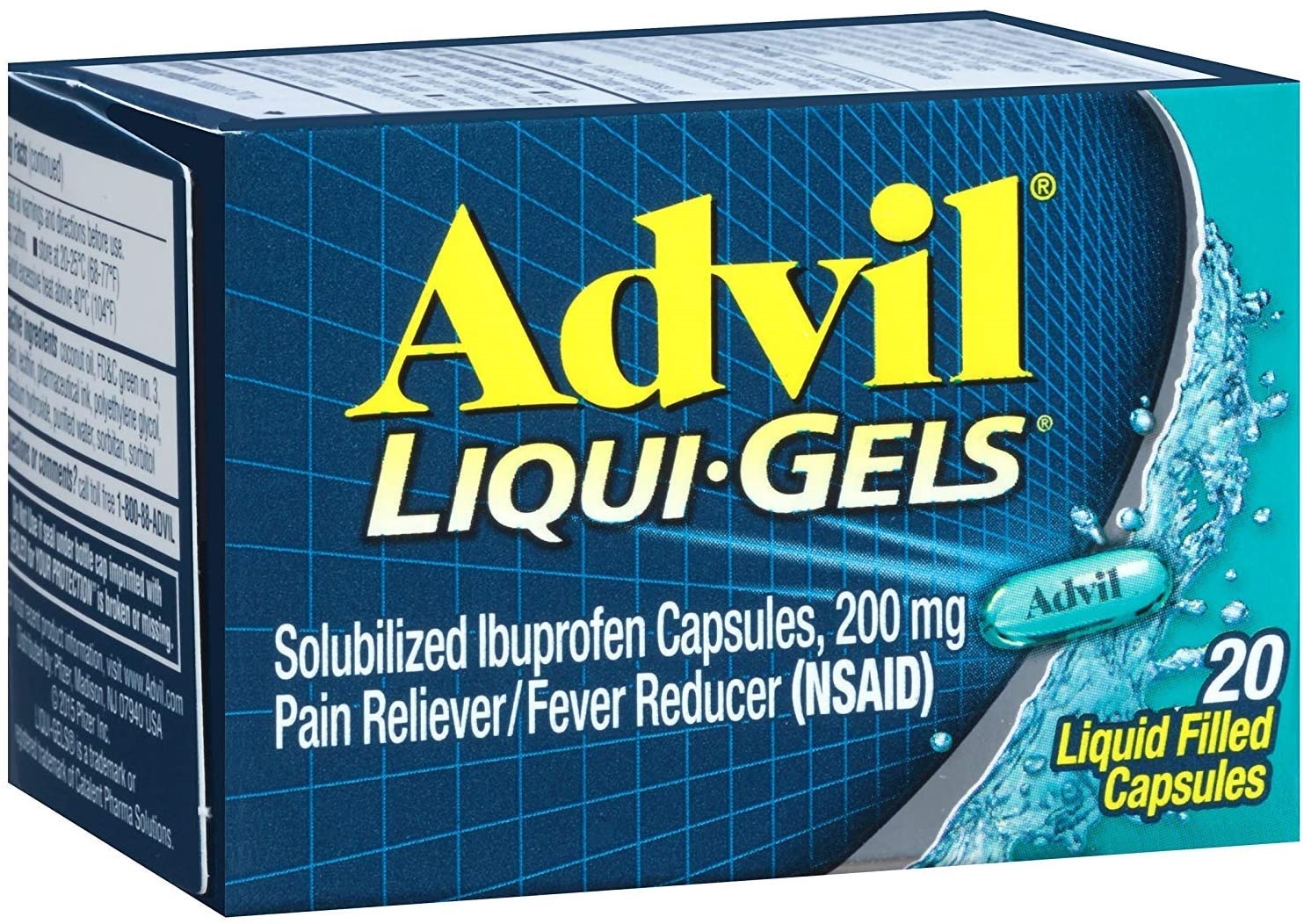 Advil Liqui-Gels Pain Reliever/Fever Reducer Liquid Filled Capsules - Ibuprofen (NSAID)