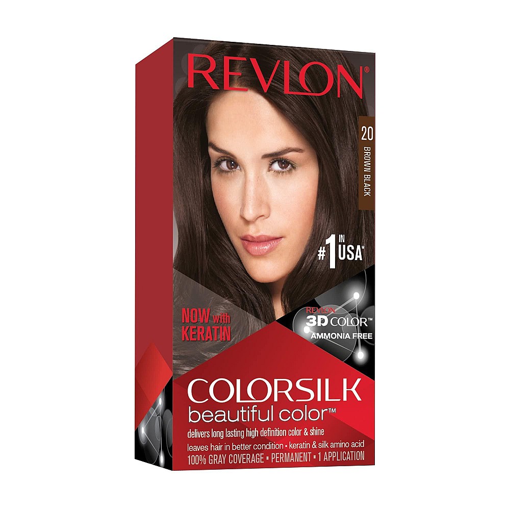 Revlon Colorsilk Beautiful Hair Color - 20 Brown Black
