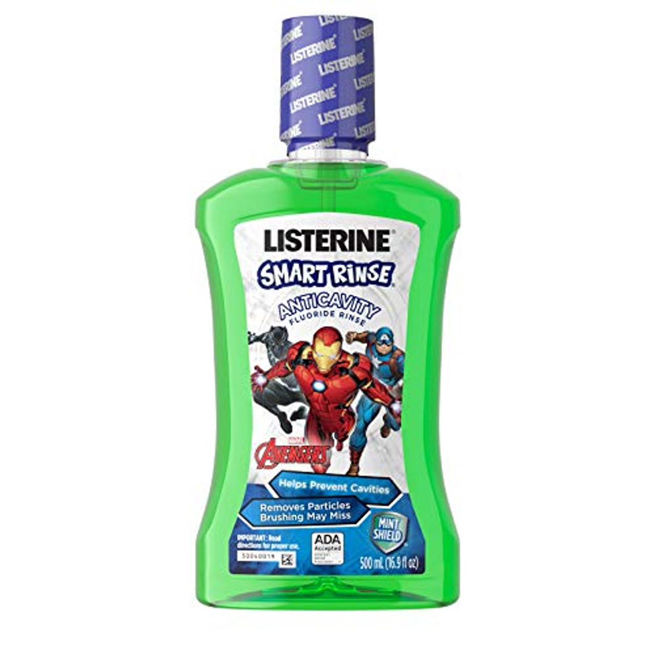 Listerine Smart Rinse Marvel Avengers Mint Shield Mouthwash - 16.9oz
