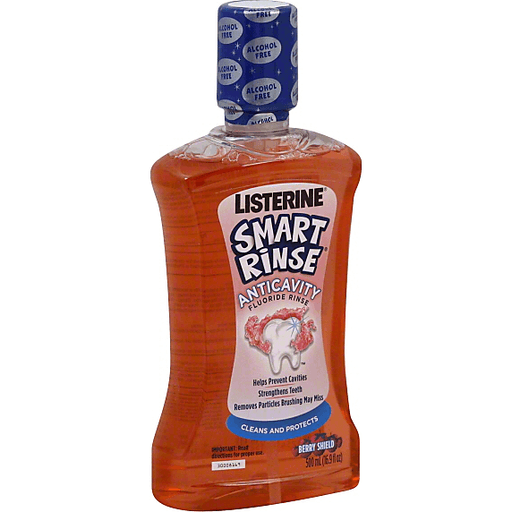 Listerine Smart Rinse Anticavity Fluoride Rinse, Berry Shield