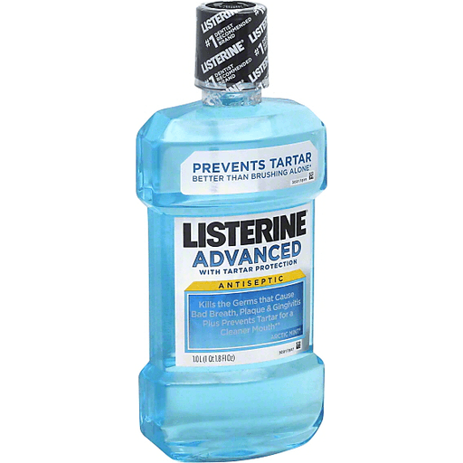 Listerine Advanced Antiseptic Mouthwash With Tartar Protection Arctic Mint