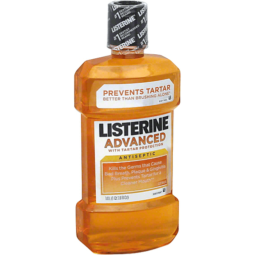 Listerine Advanced Antiseptic, With Tartar Protection, Citrus