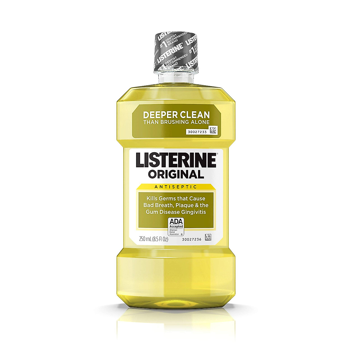 Listerine Original Oral Care Antiseptic Mouthwash With Germ-Killing Formula To Fight Bad Breath, Plaque And Gingivitis, 250 mL/ 8.5 Fl. Oz