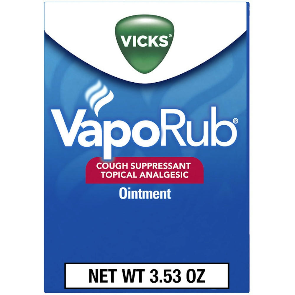 Vicks VapoRub Original Cough Suppressant Topical Analgesic Ointment 3.53 Oz, Best Used For Relief From Cold Symptoms, Aches, And Pains