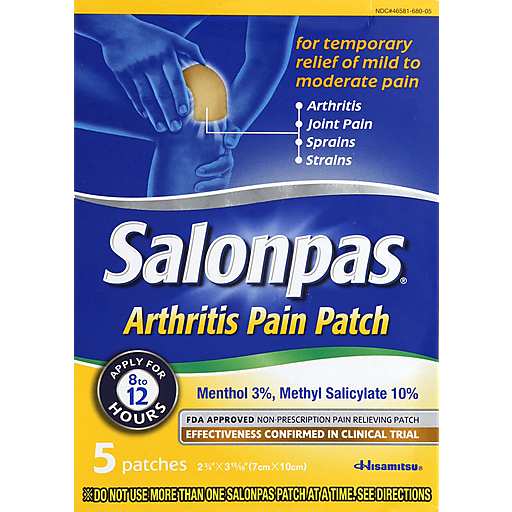 Salonpas Pain Patch, Arthritis, Minty Scent