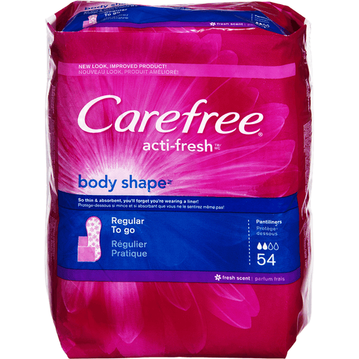 Carefree Acti-Fresh Body Shape Regular To Go Fresh Scent Pantiliners