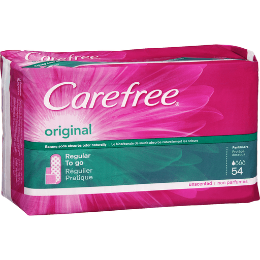 Carefree Original Regular To Go Unscented Pantiliners