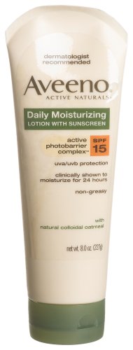 Aveeno Active Naturals Daily Moisturizing Lotion With SPF-15, 8-Ounce Tubes