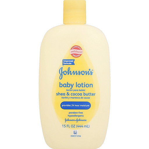 Johnson's Shea & Cocoa Butter Baby Lotion 15 Fl. Oz. Squeeze Bottle
