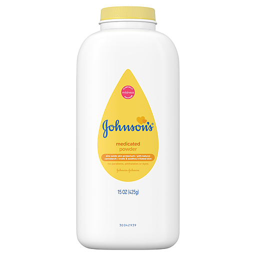 Johnson's Pure Cornstarch Baby Powder Medicated Zinc Oxide