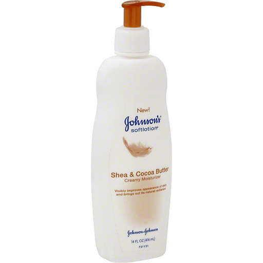 Johnson's Softlotion Moisturizer, Creamy, Shea & Cocoa Butter