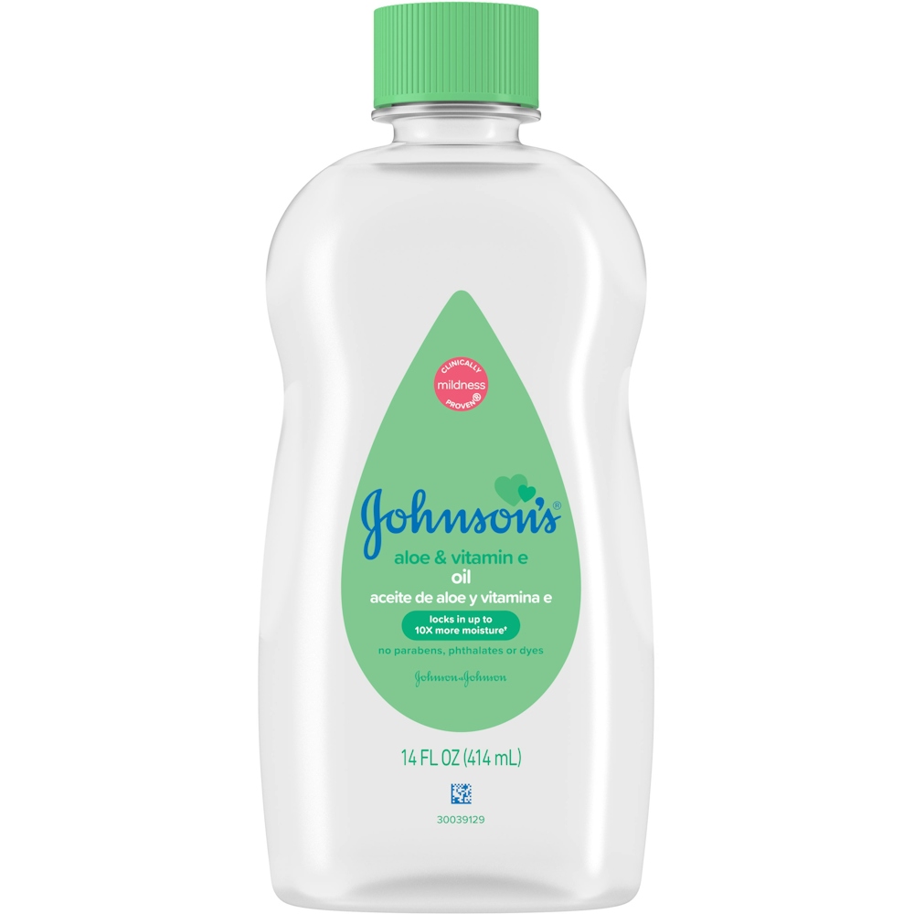 Johnson's Baby Oil With Aloe Vera & Vitamin E - 14 Fl Oz
