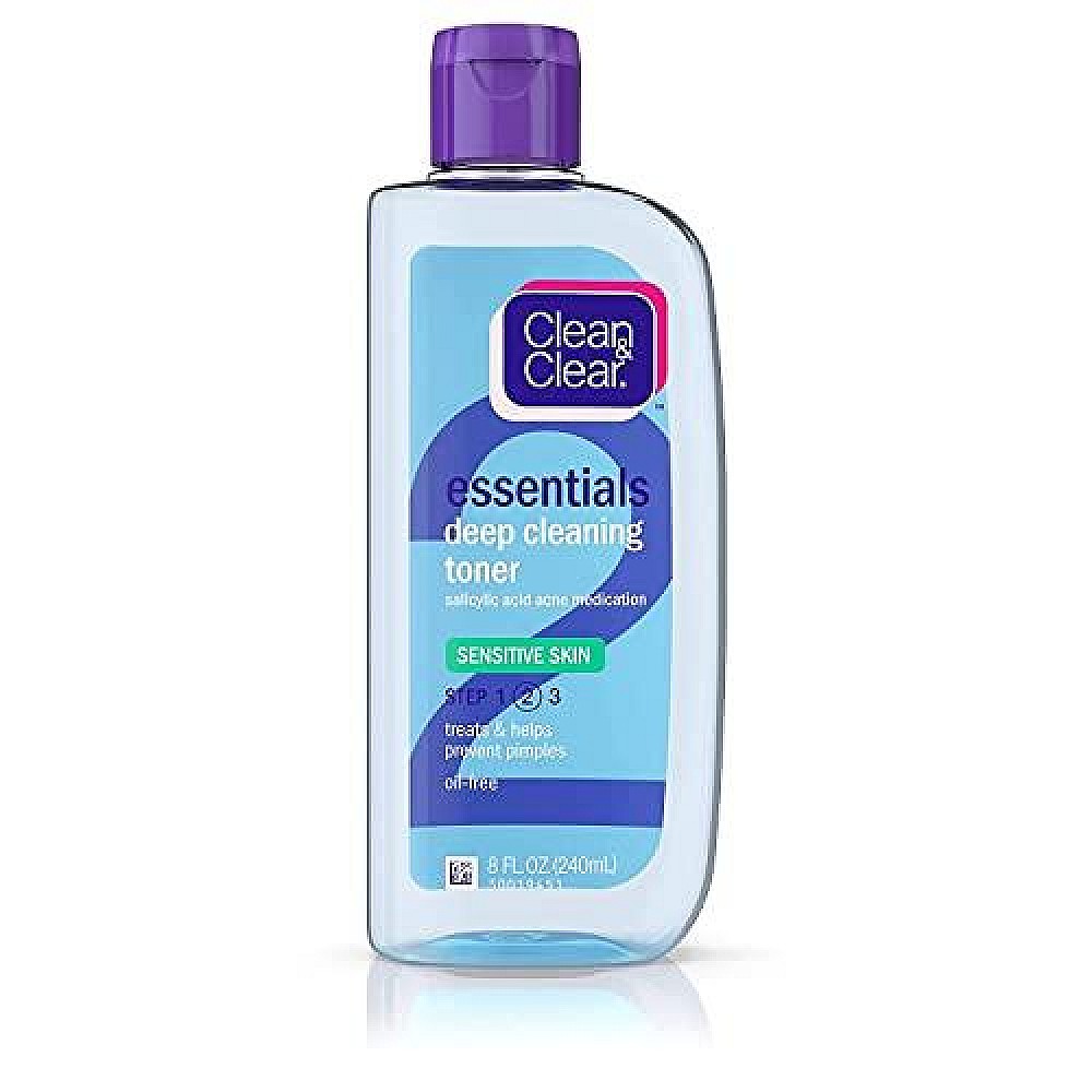 Clean & Clear Essentials Deep Cleaning Toner Sensitive Skin 8 Fl Oz