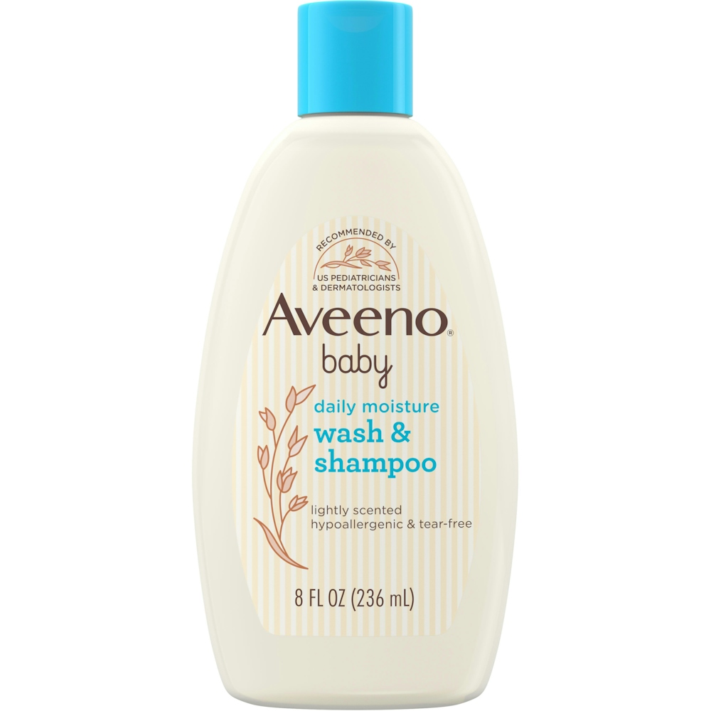 Aveeno Baby Daily Moisture Body Wash & Shampoo - Oat Extract, 8 Fl Oz