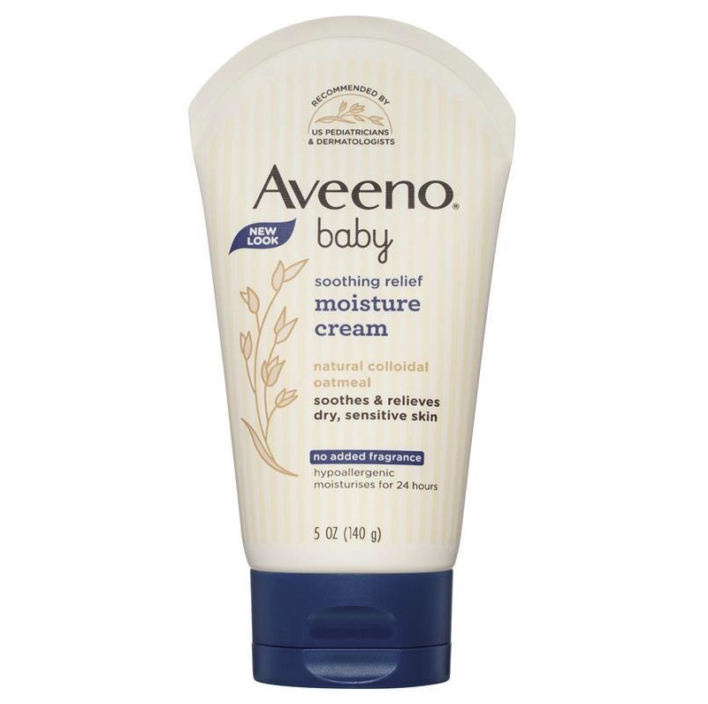 Aveeno Baby Fragrance Free Soothing Relief Moisture Cream 140g