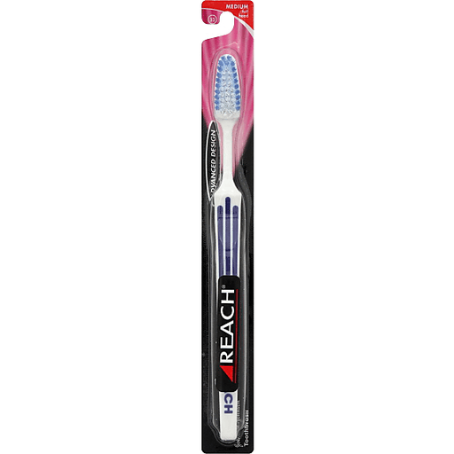 Reach Advanced Design Toothbrush, Full Head, Medium