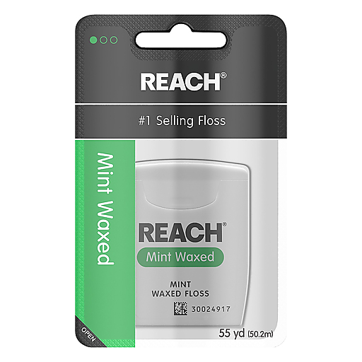 Reach Waxed Dental Floss, Mint, 55 Yards