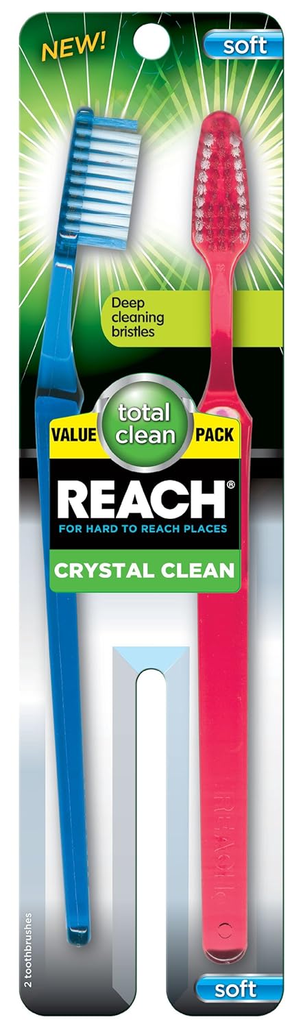 Reach No. 13 Value Pack Crystal Clean Toothbrush, Soft