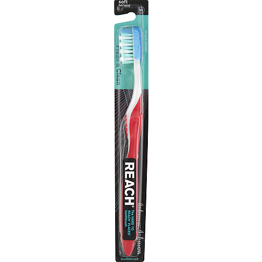 Reach Max Toothbrush With Tongue Freshener, Full Head, Soft 88