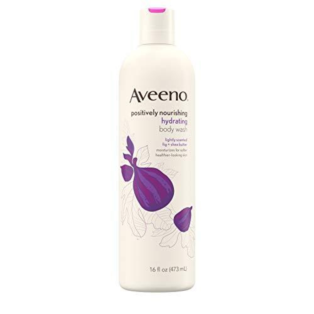 Aveeno Active Naturals Positively Nourishing Body Wash, Hydrating Fig + Shea Butter