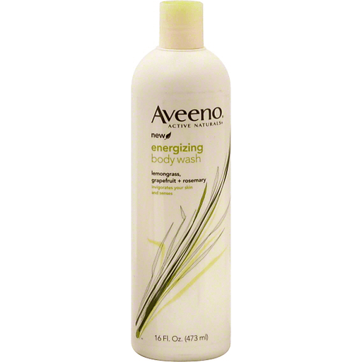 Aveeno Active Naturals Body Wash, Energizing, Lemongrass, Grapefruit + Rosemary