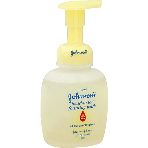 Johnson's No More Tears Head-To-Toe Foaming Wash