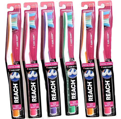 Reach Total Care Floss Clean Toothbrush, Soft Full