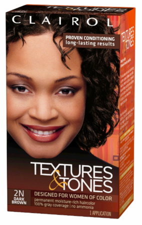 Clairol Textures & Tones Permanent Haircolor, Dark Brown 2N