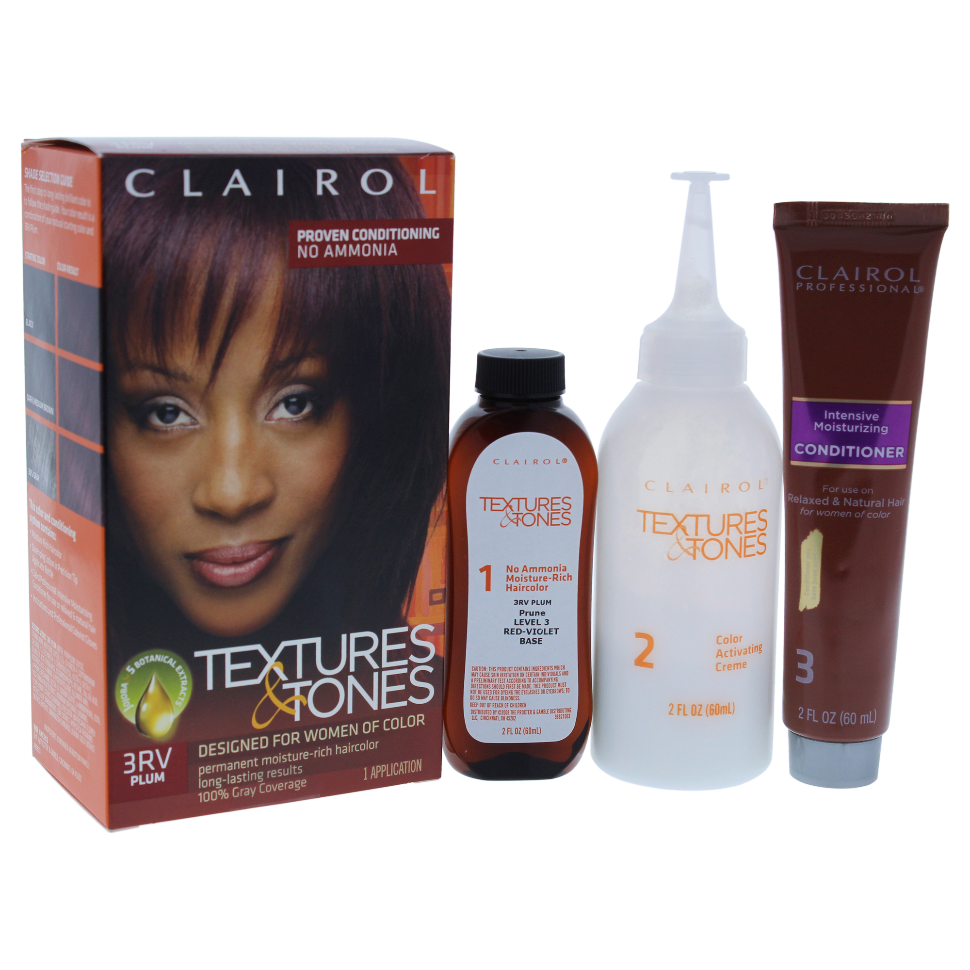 Textures & Tones Clairol 3RV Plum Hair Color Kit