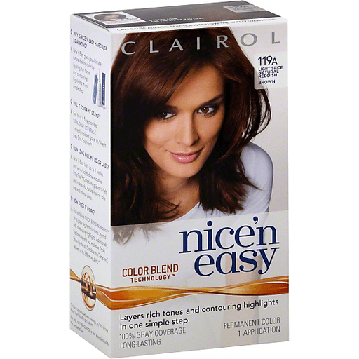Nice N Easy N Permanent Color, Light Spice Natural Reddish Brown 119A