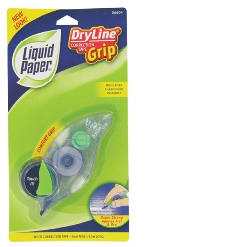 Papermate DryLine Grip Correction Tape, Non-Refillable, 1/5" X 335" 660415