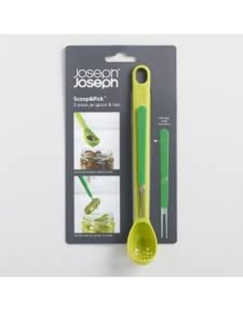 Joseph Scoop And Pick Olive Pickle Spoon Fork, Green