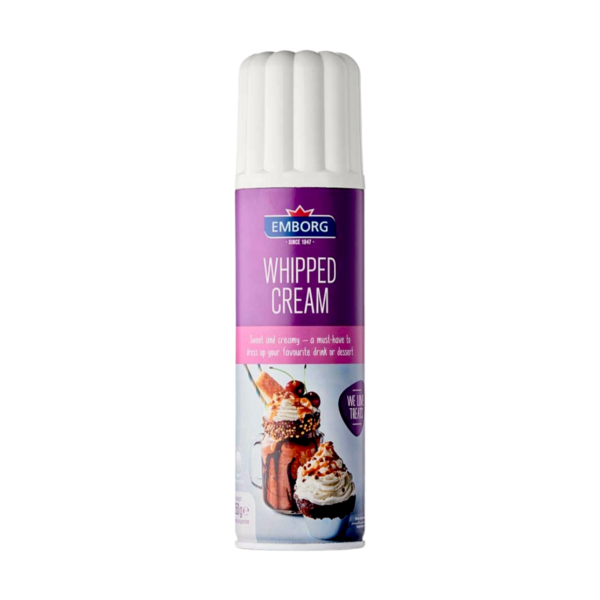 Emborg Whipped Cream Spray Can 250g