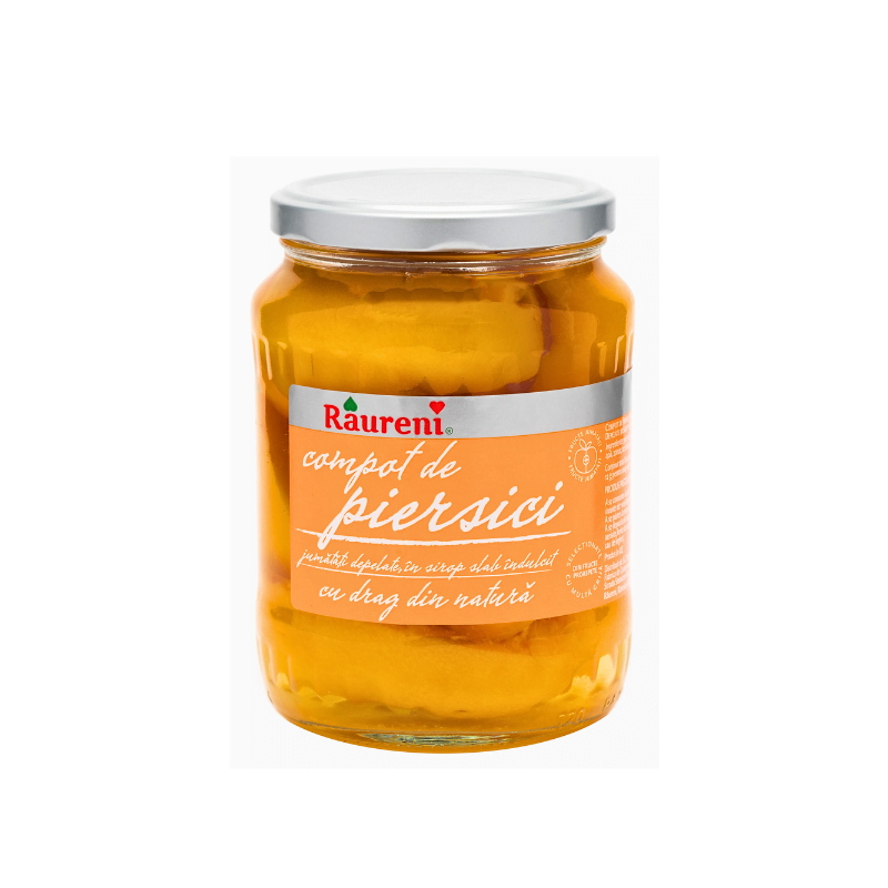Raureni Compot De Piersici – 700 G