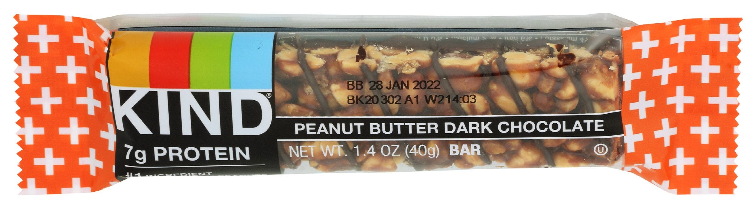 Kind Plus Peanut Butter Dark Chocolate + Protein Bar, 1.4 Oz