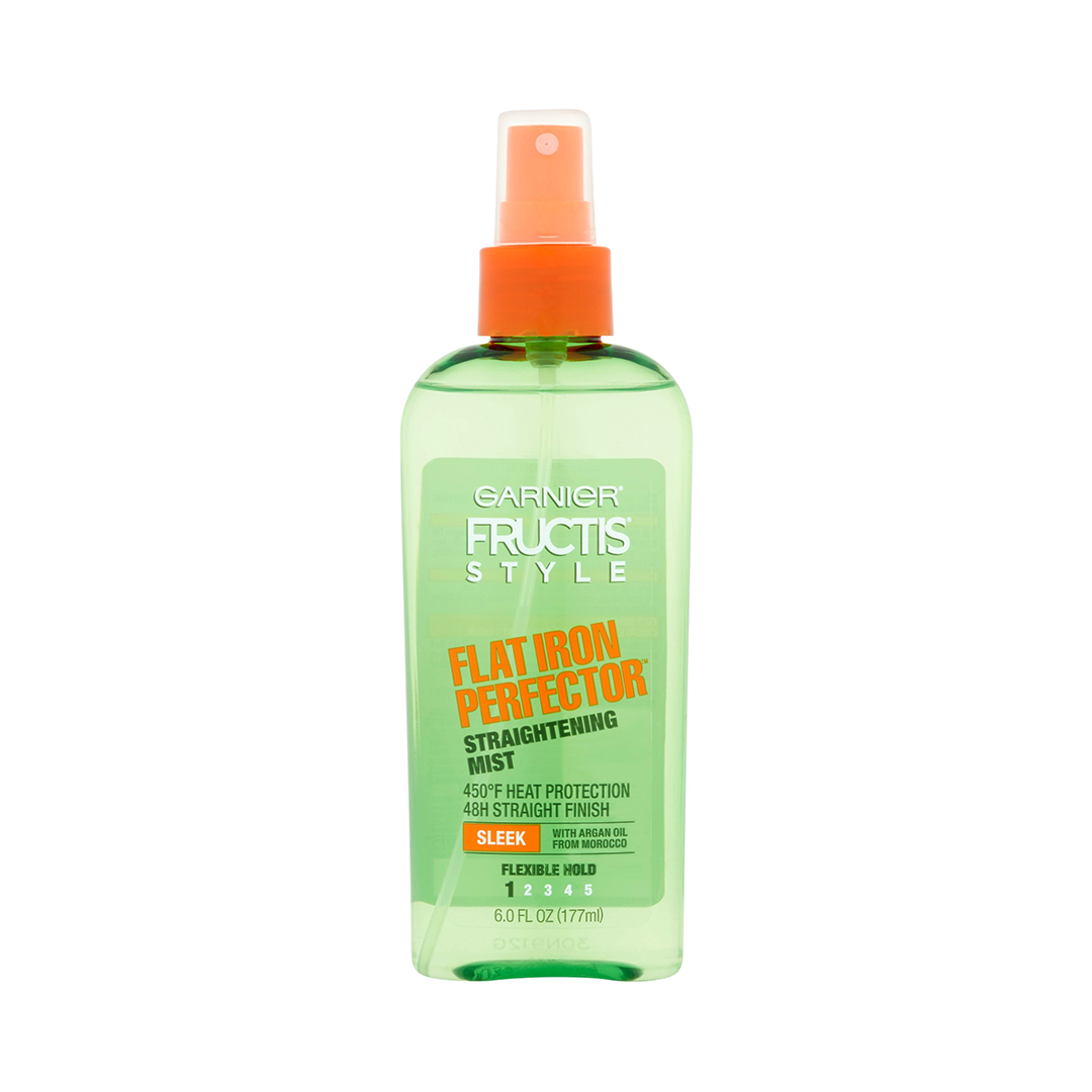 Garnier Fructis Style Sleek & Shine Flat Iron Perfector Flexible Hold Straightening Mist - 6 Fl Oz