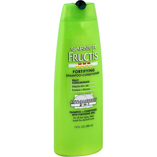 Fructis Shampoo + Conditioner, Fortifying, Anti-Dandruff 2-In-1
