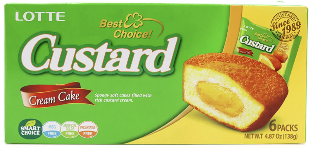 Lotte Custard Cream Cake