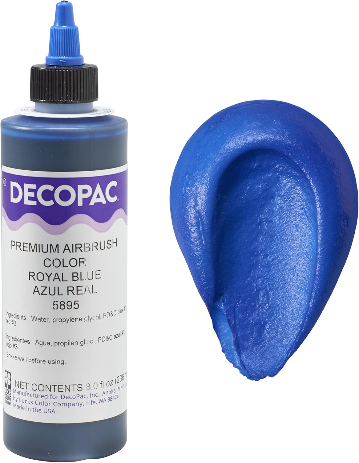 DecoPac Royal Blue Airbrush Color 8 Oz