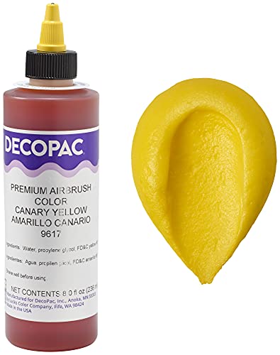 DecoPac Canary Yellow Airbrush Color 8 Oz