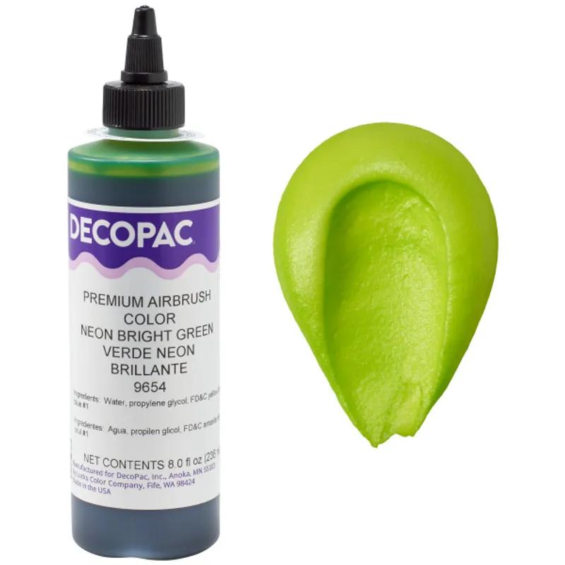 Decopac Neon Green Airbrush Color 8 Oz