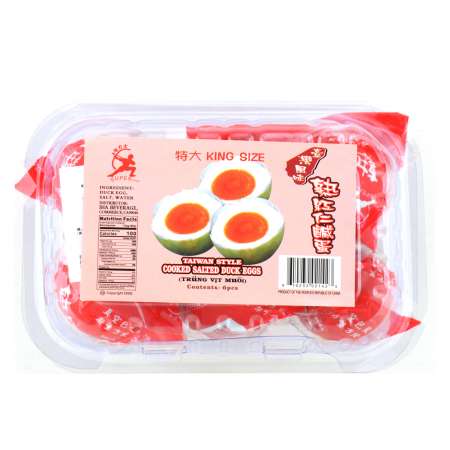 SUPER BRAND Taiwan Style Cooked Salted Duck Eggs 6pcs/360g