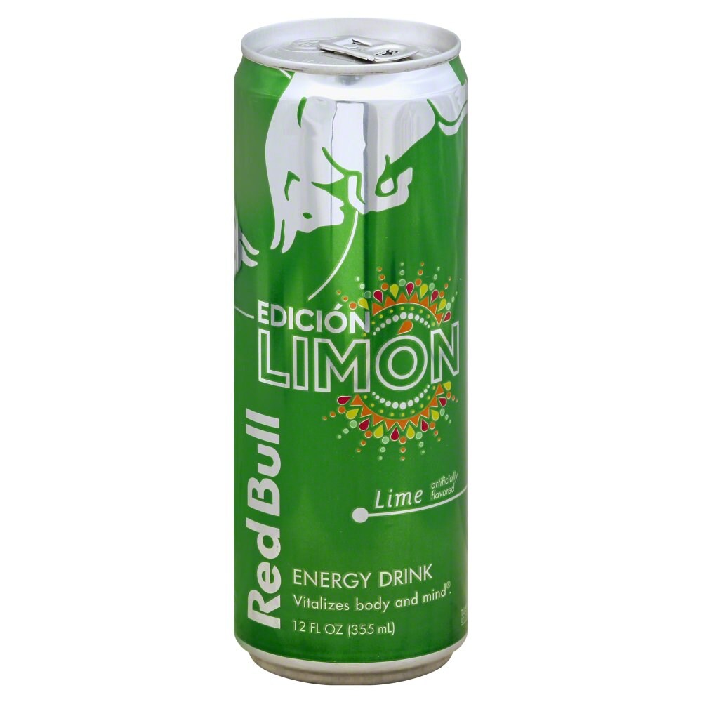 Red Bull Energy Drink, Edicion Limon, Lime 12 Oz